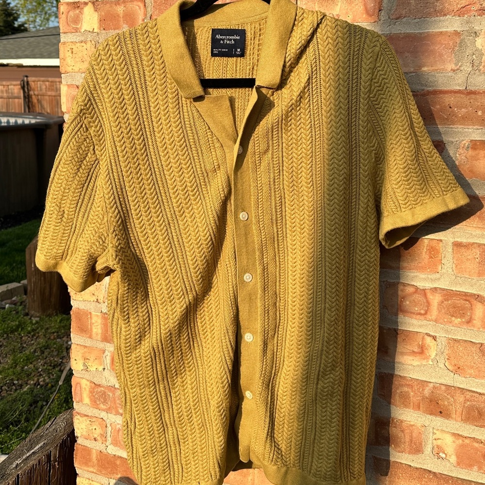 Abercrombie Men’s Corduroy Shirt - Medium